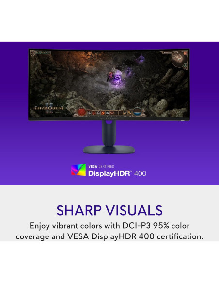 Monitor de Juegos Curvo Alienware AW3425DWM 34" WQHD 180Hz