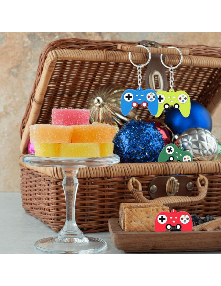 24 Llavero Mini Controlador de Juego EAEDMY - 8 Colores