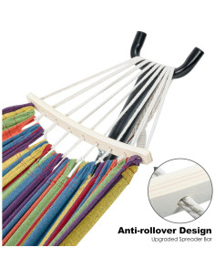 Hamaca Doble con Soporte Gafete Rojo Clásico 272kg 2