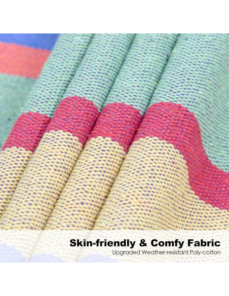 Hamaca Doble con Soporte Gafete Rojo Clásico 272kg