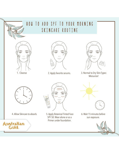 Protector Solar Facial Tinte SPF 50 Australian Gold 85 g