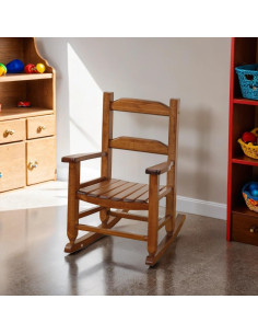 Silla Mecedora Infantil BplusZ de Madera para Niños 3-6 Años 2