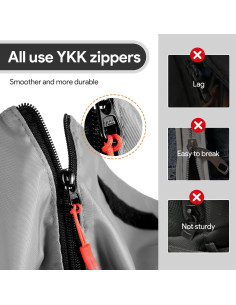 Bolsa Duffle Impermeable HOMQUIET 45L 2 en 1 con Compartimento para Zapatos 2