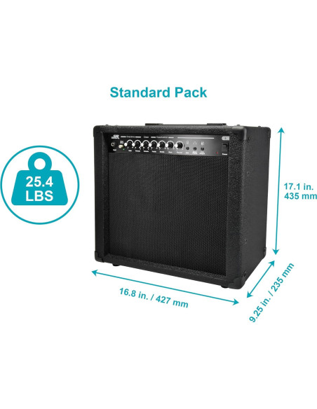 Amplificador Combo de Guitarra Monoprice 40W 1x10 Reverb