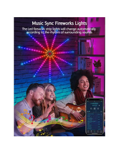 Luces LED Fuegos Artificiales Daymeet 50.8 cm RGB Control App 2