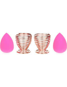 Soporte para Esponja de Belleza LanMa Oro Rosa - Paquete de 2 2
