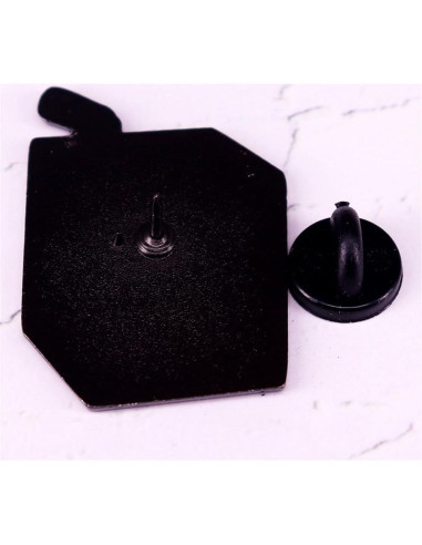 Pin de Esmalte Ganso Tonto Morado - Broche de Solapa