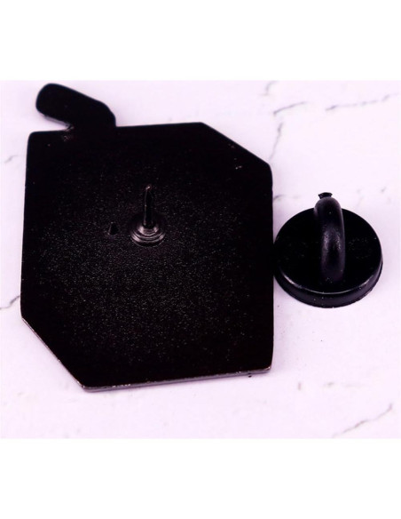 Pin de Esmalte Ganso Tonto Morado - Broche de Solapa