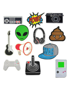 Juego de 12 Pines de Esmalte Coleccionables PinMart