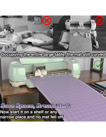 Bandeja de Extensión LOPASA para Cricut Explore 3/4, 30.48x60.96 cm