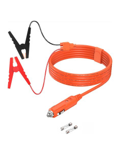 Cable de Carga de Batería de Coche Tonton 12V 2m 14AWG con Fusible