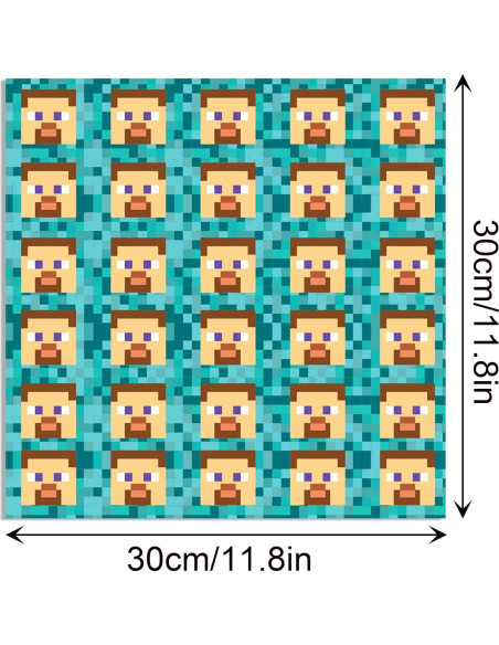 24 Hojas de Papel de Scrapbook Pixel SJJCHU 30x30 cm