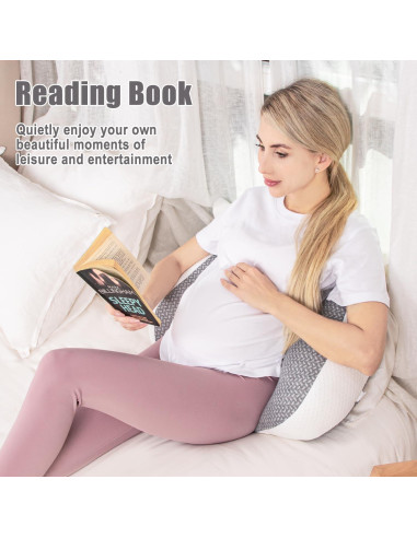 Almohada de Embarazo Chilling Home Cuña Ajustable Azul