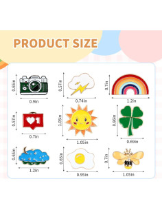 36 Pines de Esmalte DTOFOOT Animales y Plantas Diversos 2