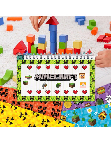 24 Hojas de Papel de Scrapbook Pixel SJJCHU 30x30 cm