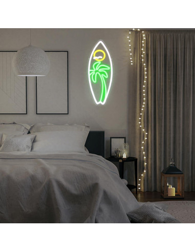 Luz de Neón Tabla de Surf Kullneon 42x17 cm Regulable