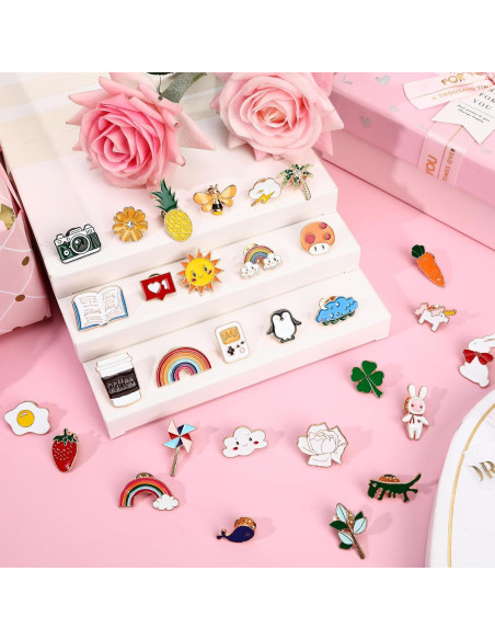 36 Pines de Esmalte DTOFOOT Animales y Plantas Diversos