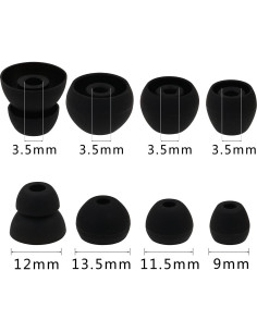 Puntas de oído de silicona ALXCD para auriculares BeatsX - 4 pares 2