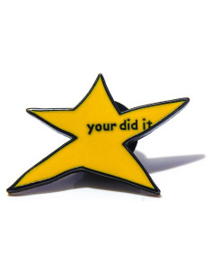 Pin de Esmalte Amarillo 'Tú lo hiciste' - Insignia de Estrella