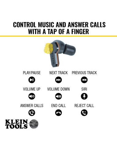 Auriculares Inalámbricos Klein Tools AESEB2 Bluetooth 5.2 25dB