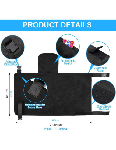 Cama de avión portátil COZYBONDER para niños - Negro