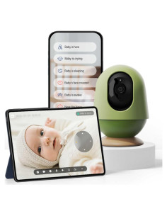 Monitor de Bebé WiFi Monai 3K FHD con Audio y Alertas IA