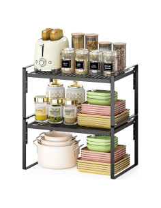 Organizador de Encimera de Cocina Across-Star 2 Niveles Ajustable