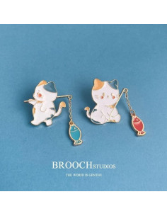 Pines de Esmalte de Gato Kawaii - Set de 3 para Mochilas 2