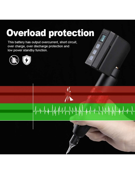 Batería de Tatuaje Inalámbrica Hawink P198-RCA 2400mAh 3.7V