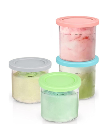 Recipientes Ninja Creami 4 Pints 16oz Libre BPA Apto Lavavajillas