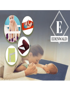 Protector de Colchón Impermeable Edenwald Mediano Rosa 76x102 cm 2