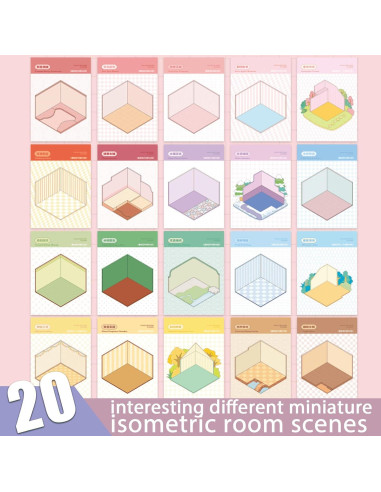 Libro de Pegatinas 3D DIY TIYIMIYUXU - 20 Escenas Creativas