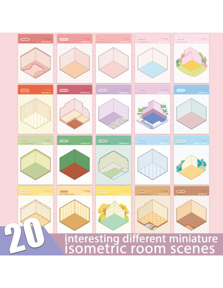 Libro de Pegatinas 3D DIY TIYIMIYUXU - 20 Escenas Creativas