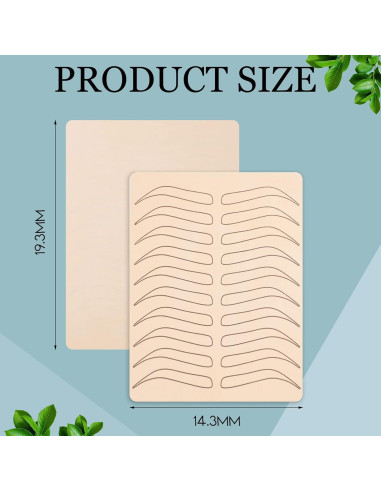 Kit de Práctica Microblading Maitys 16 Piezas Silicona Negra