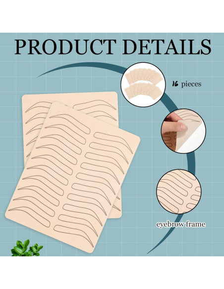 Kit de Práctica Microblading Maitys 16 Piezas Silicona Negra