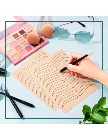 Kit de Práctica Microblading Maitys 16 Piezas Silicona Negra