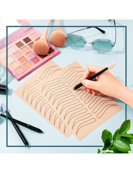 Kit de Práctica Microblading Maitys 16 Piezas Silicona Negra