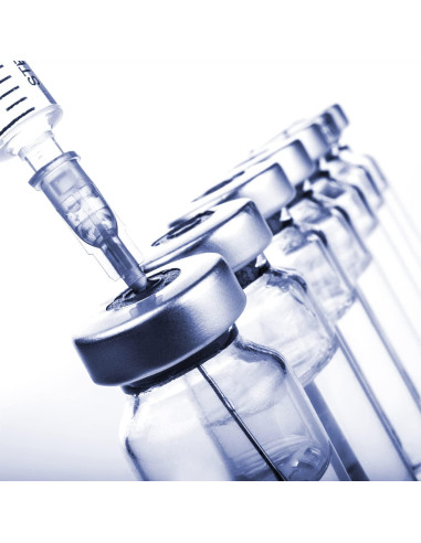 Paquete de 100 agujas de inyección estériles Expesumas 18Ga 2.54cm