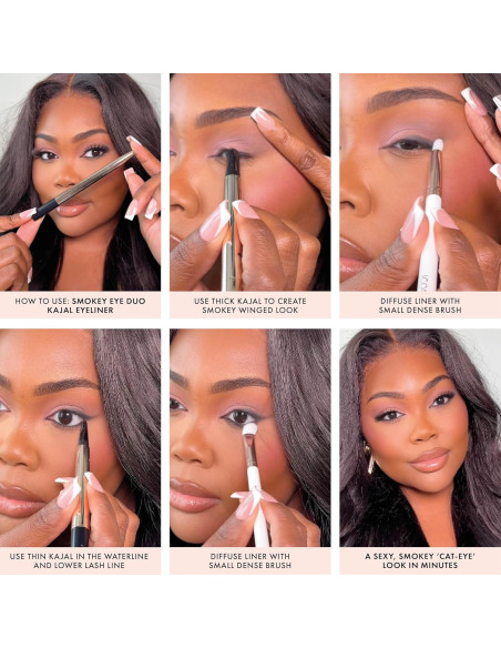 Delineador de Ojos Ahumados ICONIC LONDON 2 en 1 Marrón