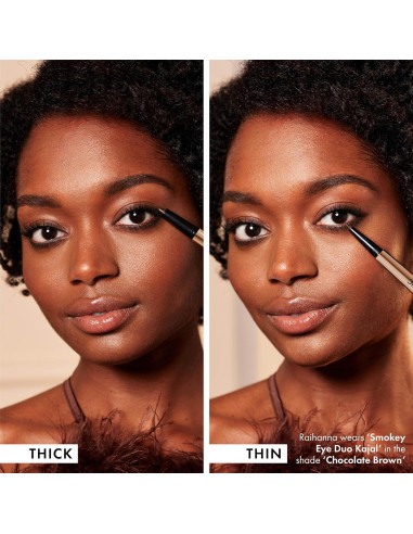 Delineador de Ojos Ahumados ICONIC LONDON 2 en 1 Marrón