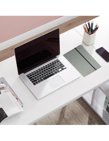 Funda Folio SivaLife A4 Gris con Organizador y Bucle para Bolígrafo