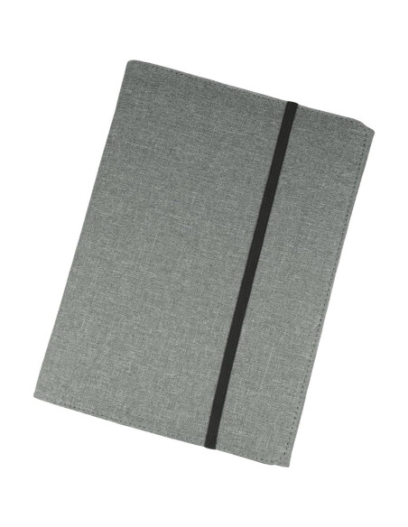 Funda Folio SivaLife A4 Gris con Organizador y Bucle para Bolígrafo
