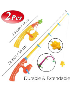 Juguete de Pesca Magnético CozyBomB - 2 Varas para Niños 2
