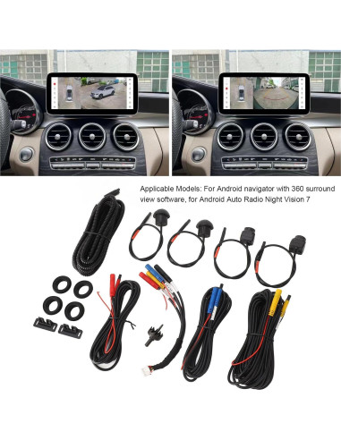 Cámara de Coche 360 Luqeeg 1080P con Visión Nocturna IP68