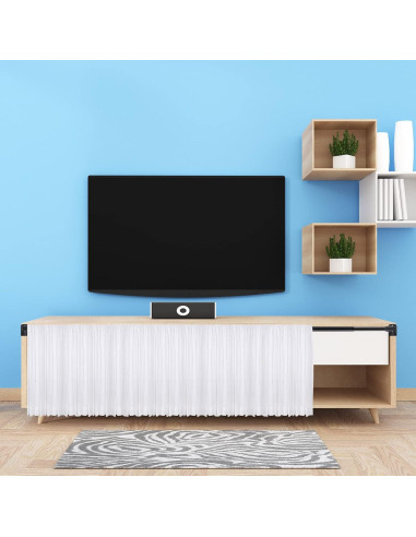 Jetec Varillas de Cortina Ajustables 6 Piezas 40-70 cm Negro