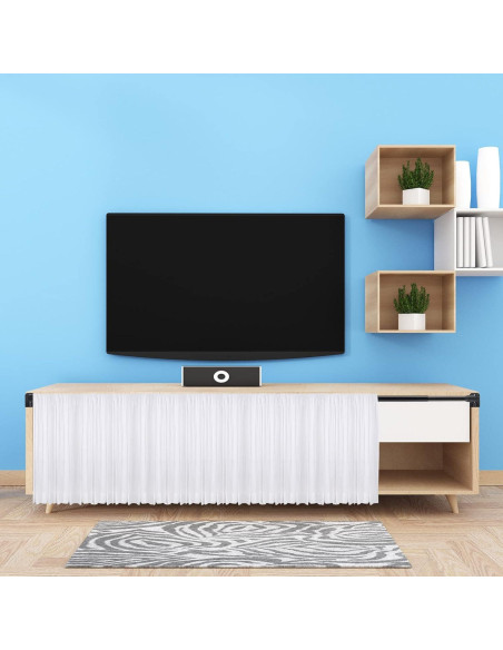 Jetec Varillas de Cortina Ajustables 6 Piezas 40-70 cm Negro