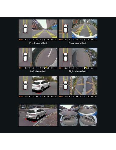 Cámara de Coche 360 Luqeeg 1080P con Visión Nocturna IP68