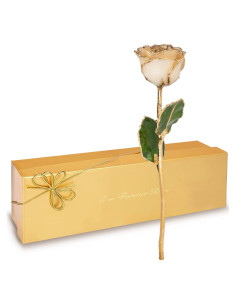 Rosa Eterna de Oro 24K Rosa Real en Caja de Regalo Lujo