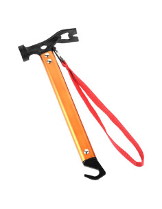 Martillo de Camping RIY 30.48 cm Acero Carbono Ligero Naranja