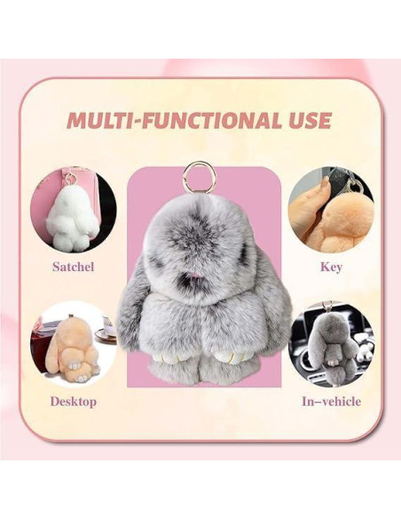 Llavero de peluche Bunnylulu verde oscuro con caja